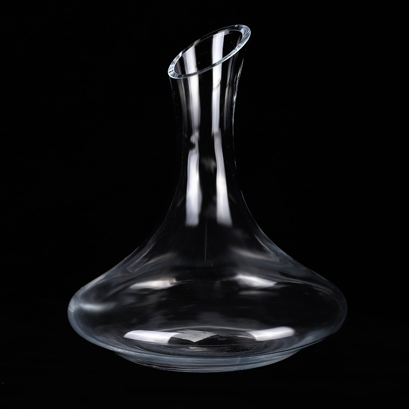 2020 Nové víno karafa průhledné sklo Jednoduché nakloněné víno karafa bez rukojeti lze přizpůsobit pro velkoobchod